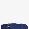 LaCeinture Magnifique Nubuck - 40mm - Bleu Électrique