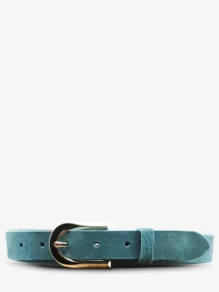 LaCeinture Magnifique Nubuck - 25mm - Bleu Piscine
