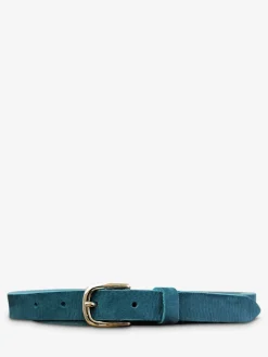 LaCeinture Magnifique Nubuck - 20mm - Bleu Piscine