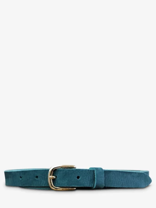 LaCeinture Magnifique Nubuck - 20mm - Bleu Piscine