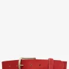 LaCeinture Magnifique Nubuck - 35mm - Rouge Carmin