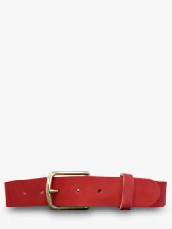 LaCeinture Magnifique Nubuck - 35mm - Rouge Carmin
