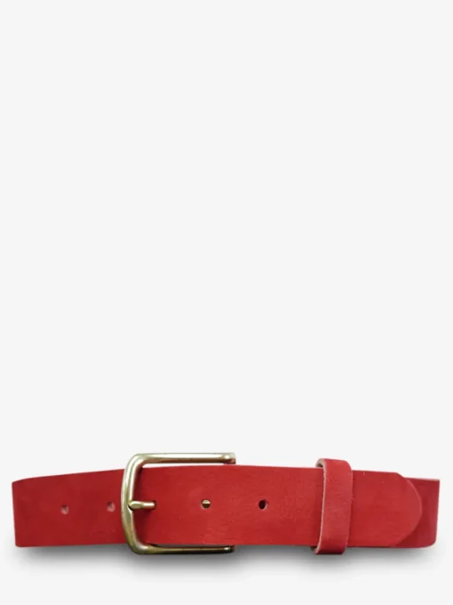LaCeinture Magnifique Nubuck - 35mm - Rouge Carmin