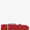 LaCeinture Magnifique Nubuck - 40mm - Rouge Carmin
