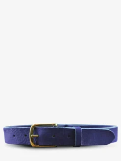 LaCeinture Magnifique Nubuck - 30mm - Bleu Électrique