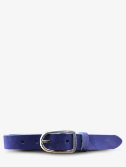 LaCeinture Magnifique Nubuck - 25mm - Bleu Électrique