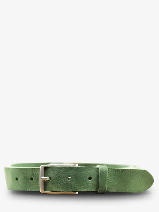 LaCeinture Magnifique Nubuck - 30mm - Vert Amande