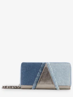 LePortefeuille Charlotte - Denim / Acier