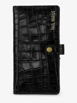 LePortefeuille Charlotte N°2 Alligator - Noir De Jais