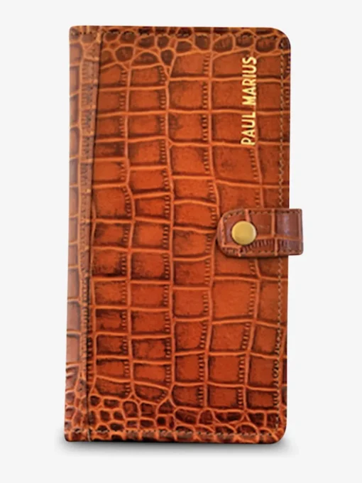 LePortefeuille Charlotte N°2 Alligator Cocktail - Ambre