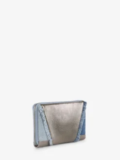 LePortefeuille Charlotte - Denim / Acier