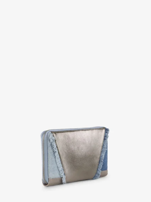 LePortefeuille Charlotte - Denim / Acier