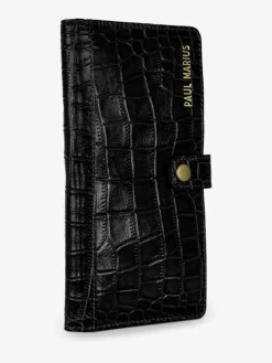 LePortefeuille Charlotte N°2 Alligator - Noir De Jais