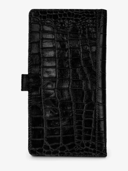 LePortefeuille Charlotte N°2 Alligator - Noir De Jais