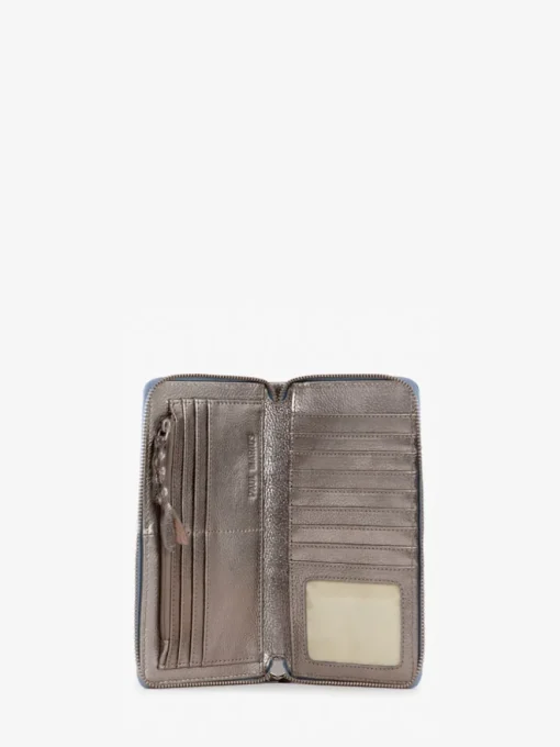 LePortefeuille Charlotte - Denim / Acier