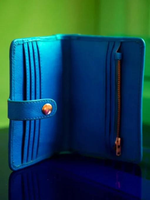 LePortefeuille Jeanne Néon - Bleu