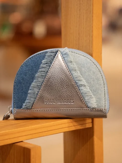 LePortefeuille Manon - Denim / Acier