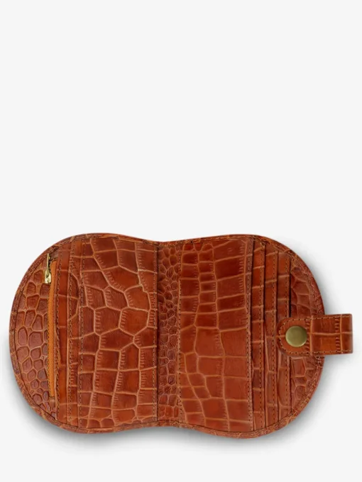 LePortefeuille Manon N°2 Alligator - Ambre