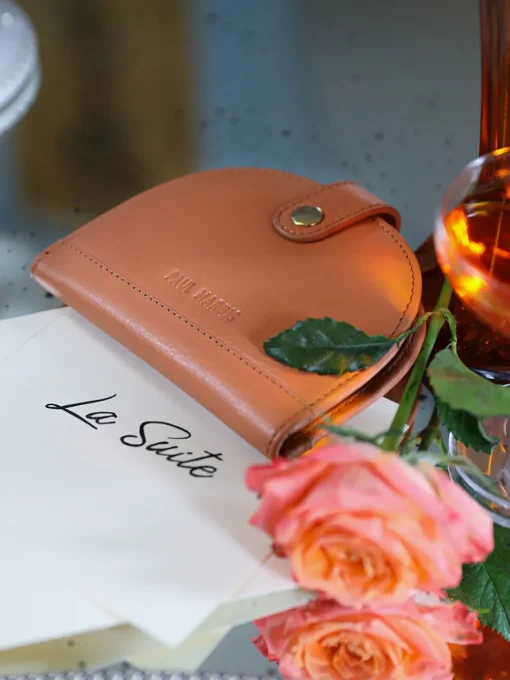 LePortefeuille Manon N°2 Art Déco - Caramel