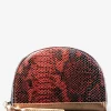 LePortefeuille Manon Python - Rouge Grenat