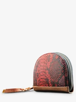 LePortefeuille Manon Python - Rouge Grenat