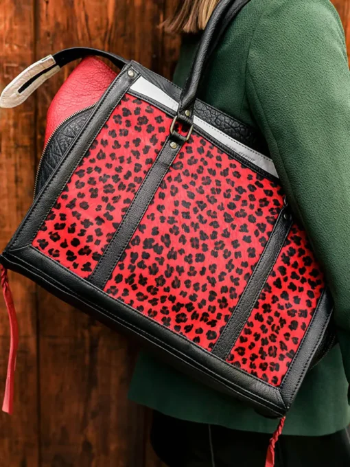 LeRive Droite - M - Léopard - Noir / Rouge