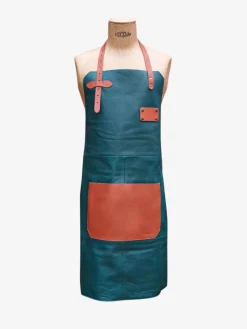 LeTablier En Cuir - Cobalt