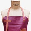 LeTablier En Cuir - Prune