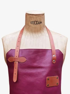 LeTablier En Cuir - Prune