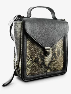 Mistinguette Python - Argenté / Noir