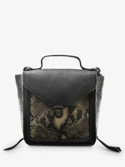Mistinguette Python - Argenté / Noir