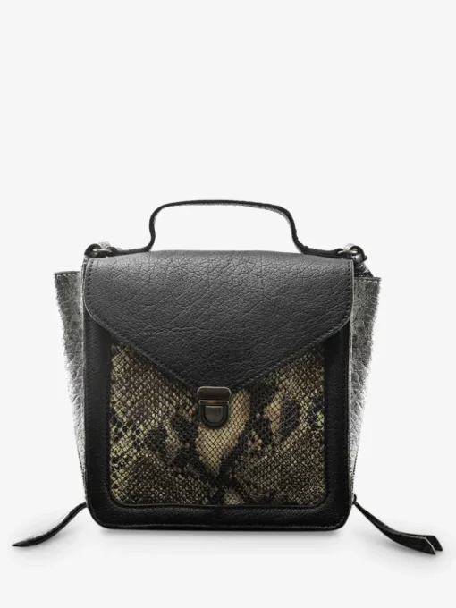 Mistinguette Python - Argenté / Noir