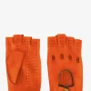 Mitaines Pilote Homme - Orange / Naturel