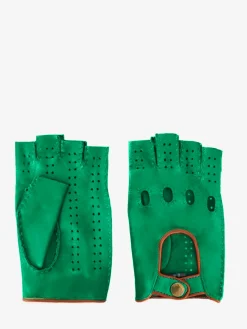 Mitaines Pilote Homme - Vert / Naturel