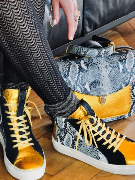 PM001 - Python Granit / Jaune Métallisé
